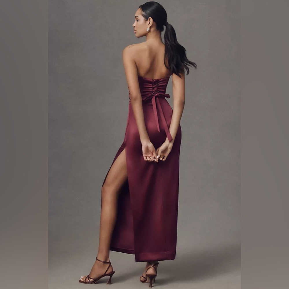 Anthropologie BHLDN Stretch Satin Dress - Picture 2 of 5